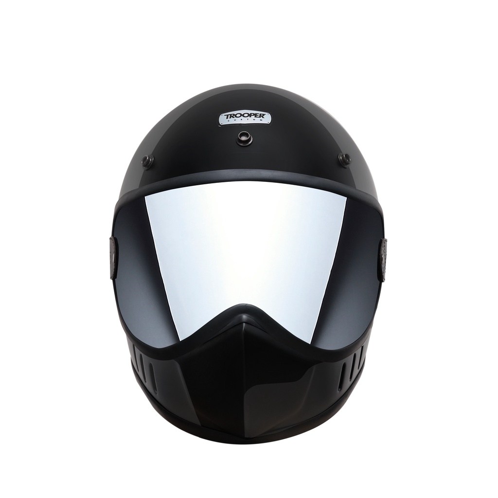 Trooper Custom - X-9 Lite - helm fullface - Black glossy