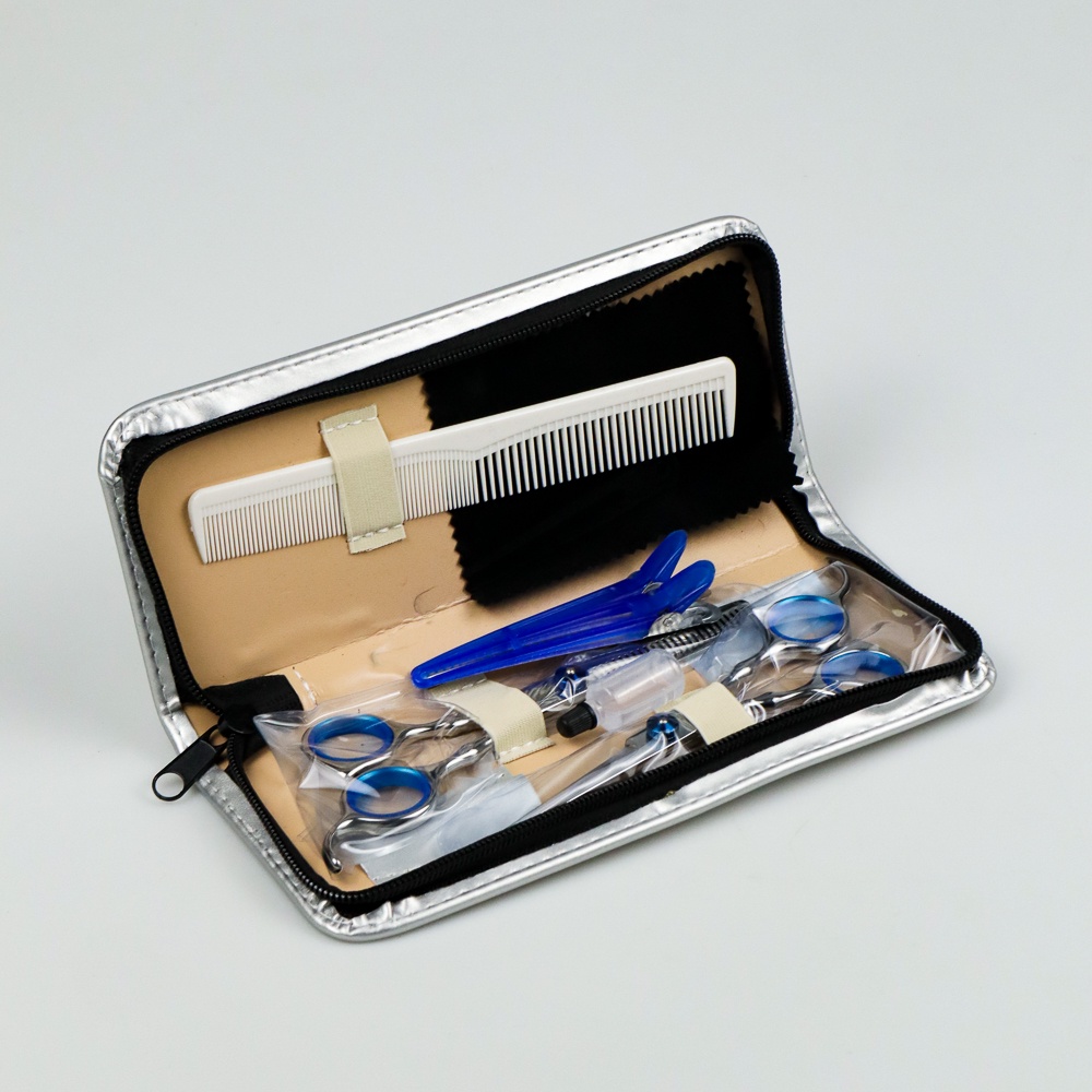 Set Gunting Rambut Salon Profesional - BHT002 - OMHZBHSV Silver