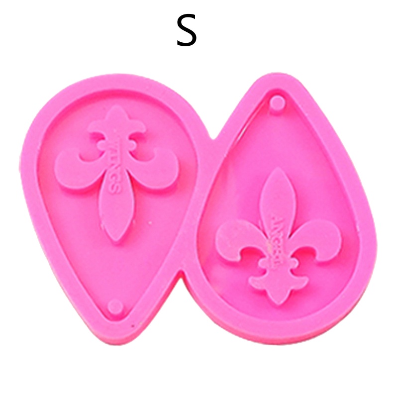 Siy 1 / 3pcs Cetakan Resin Bahan Silikon Untuk Membuat Perhiasan Anting DIY