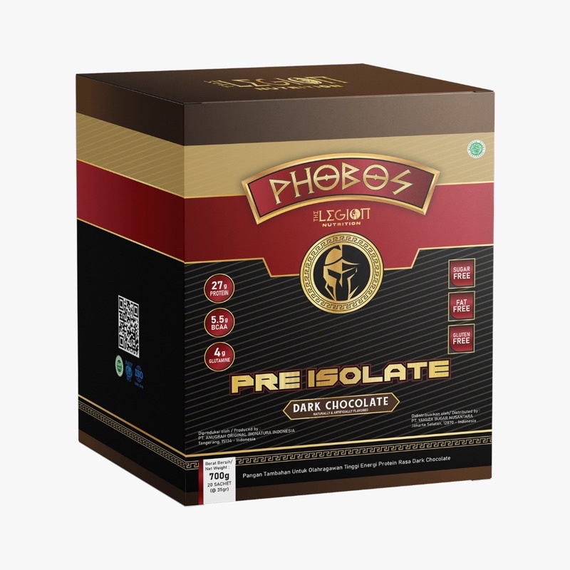 

The Legion Nutrition PRE ISOLATE | Suplemen Protein Pembentukan Otot HALAL MUI, BPOM 2Lbs 20 Sachet