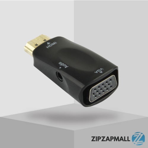 Adapter HDMI ke VGA &amp; AUX 1080P / Konverter HDMI To VGA Gold Plated / Adapter Sambungan Penghubung Kabel Data Hdmi to Hdmi Mikro Smartphone Pc Komputer / Konverter Plug Adaptor Hdmin To Vga Rca Hdmi Av Type C / Konektor Kabel Konverter Murah