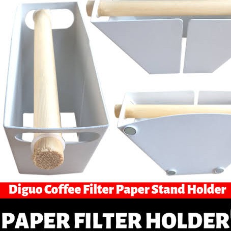 Diguo Coffee Filter Paper Stand Holder Flat Bottom &amp; V60 All Size - Alat Penyimpan Kertas Kopi