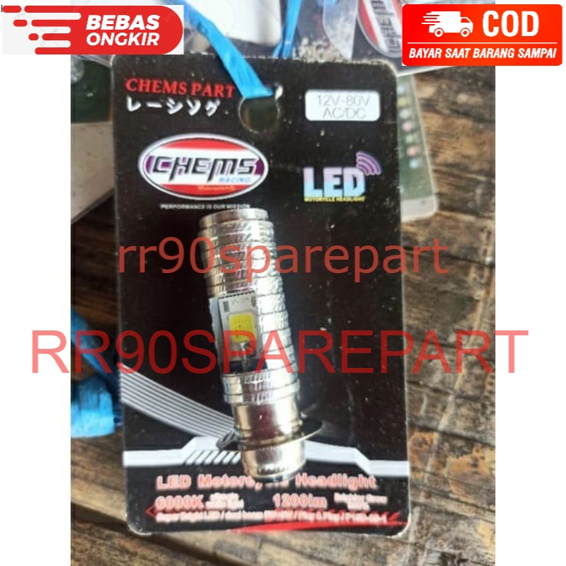 PROMO SEPTEMBER Lampu depan motor Bohlam Led rtd beat / vario / scoopy  / mio dll