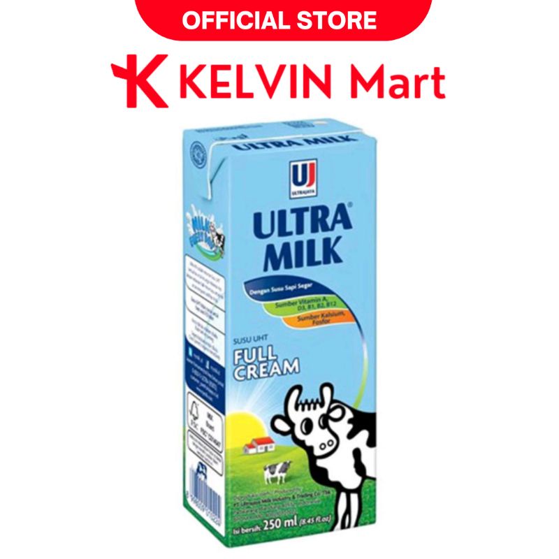 

Ultra Milk Vanilla Susu UHT Full Cream pck 250mL | KELVIN Mart