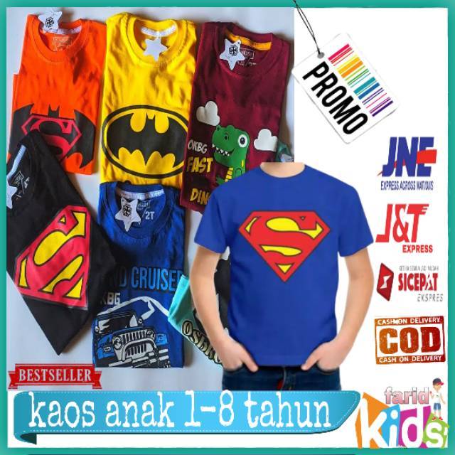 (COD)PROMO DISKON||KAOS ANAK||KAOS COTTON||GROSIR KAOS ANAK