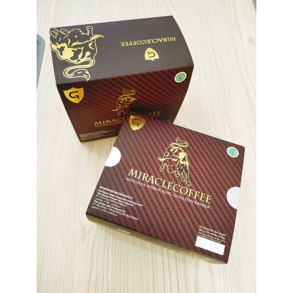 

Miracle coffee gold BPOM 1box besar isi 10 sachet