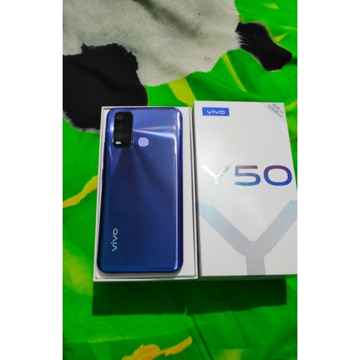 vivo y50 8/128gb fullset seken second bekas original