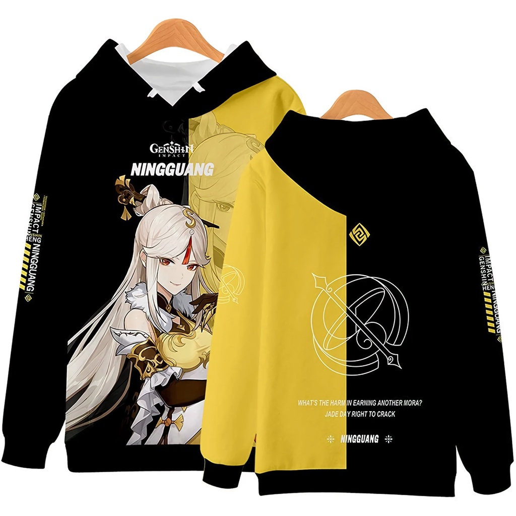 Hoodie Ningguang Two Tone Fullprint