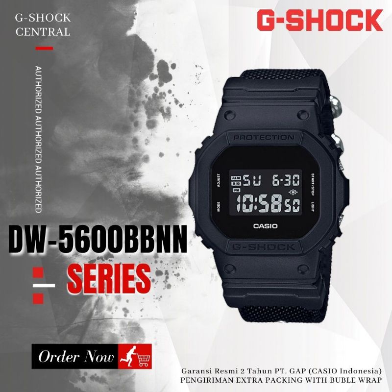 jam tangan casio g shock dw 5600bbn 1   gshock dw 5600bbn 1dr original garansi resmi 2 tahun