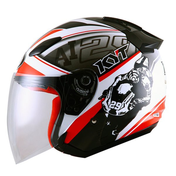 Turun Harga   Helm KYT DJ Maru Motif motor gp