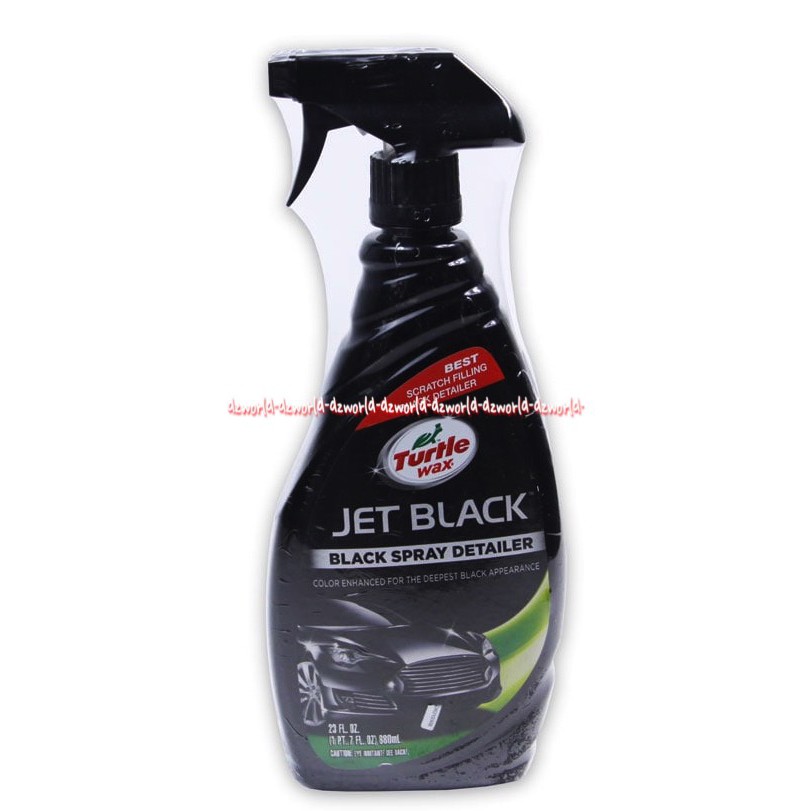 Turtle Wax Jet Black 680ml Black Spray Detailer untuk Goresan halus Pada Mobil