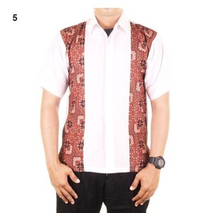 Kemeja Kerja Kombinasi Batik Digus