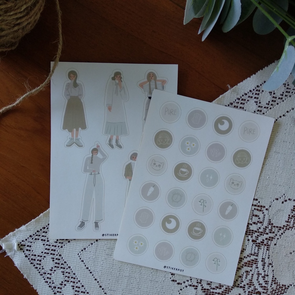 

STIKERPOT - Sticker aesthetic/ Sticker lucu/ Pure Pear