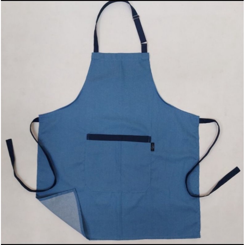 Celemek apron denim Celemek pria dan wanita Celemekmasak