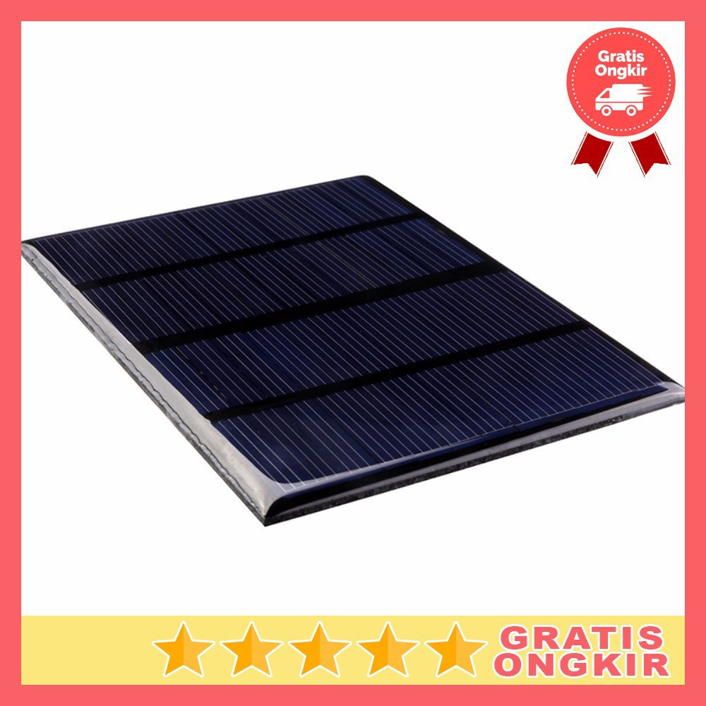 Grab Medan DIY Mini Star Solar Panel 12V 1.5W - CNC85X115-18 - Black