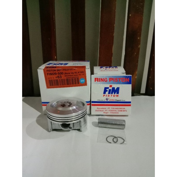 piston kit fim klx 61 62 63 pin 14