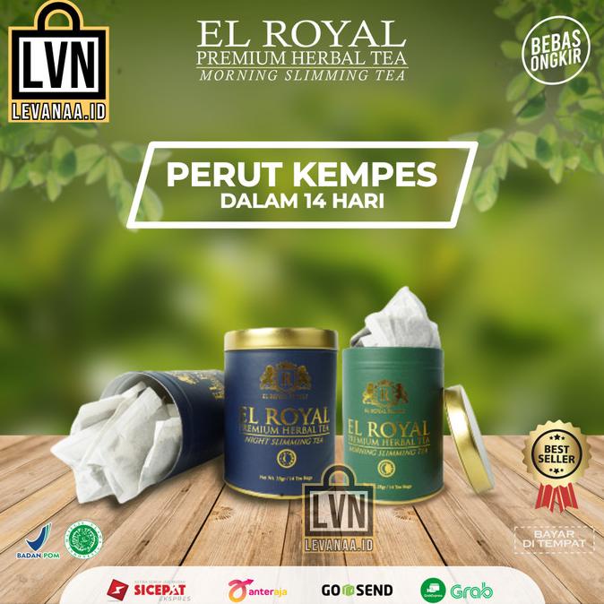 

[COD] El Royal Tea Morning & Night Premium Teh Pelangsing Diet Detox Herbal [COD]