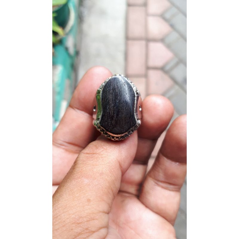cincin fosil kelor asli mode terompah