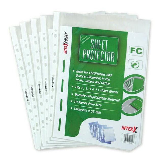

Pocket/Sheet Protector Folio Interx For Binder Murah Banget Item Terbaru