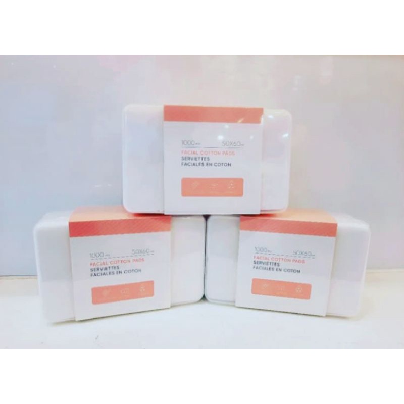 MINISO COTTON PADS/KAPAS TIPIS/KAPAS 1000 PCS