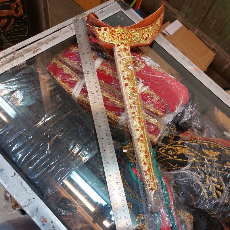 Keris Pengantin full dalam kuningan imitasi