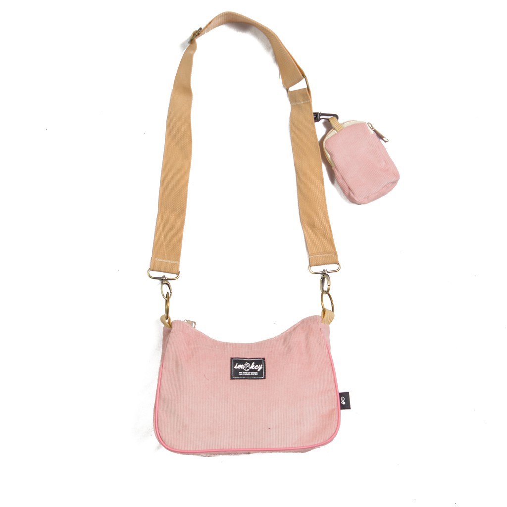 Imokey Steady: Corduroy Sling-Shoulder Bag - Tas Selempang