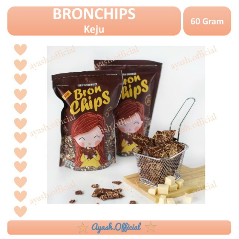 

BRONCHIPS KEJU - Brownies kering rasa keju