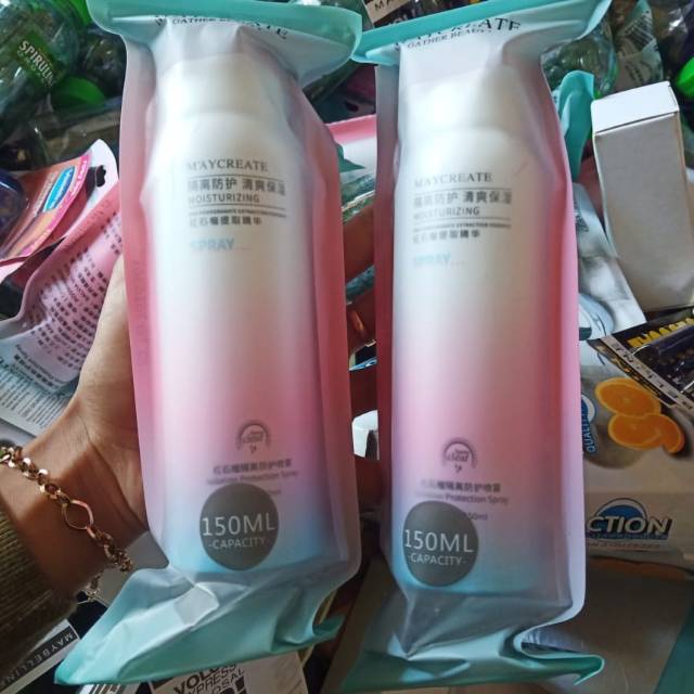 MayCreate Whitening Skin Spray Losion Korea Pemutih Kulit Body Lotion Semprot Melembutkan