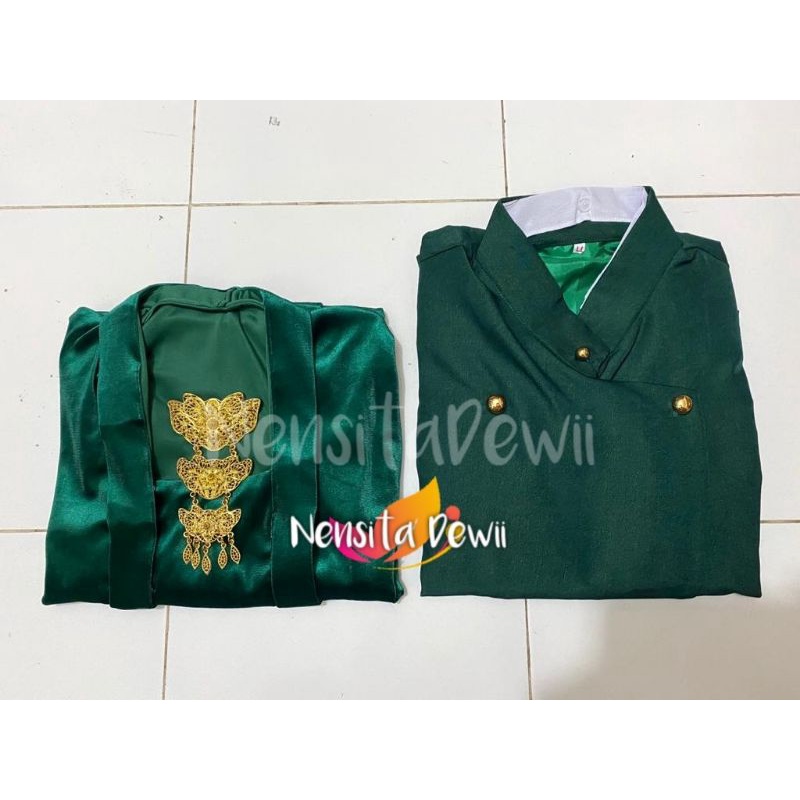 Sepasang Baju Prewed Adat Jawa - Solo / Nuansa Hijau Botol