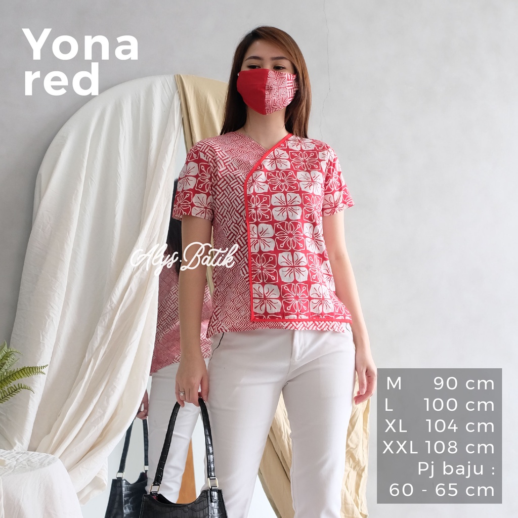 Banting Harga Yona Blouse Batik Free Masker Do0O7GfkZXx5wY