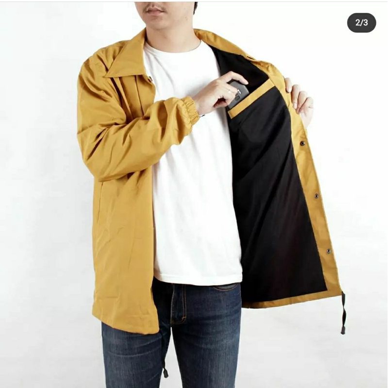JAKET COACH WINDBREAKER TASLAN WATERPROOF PRIA DAN WANITA POLOS PREMIUM-6