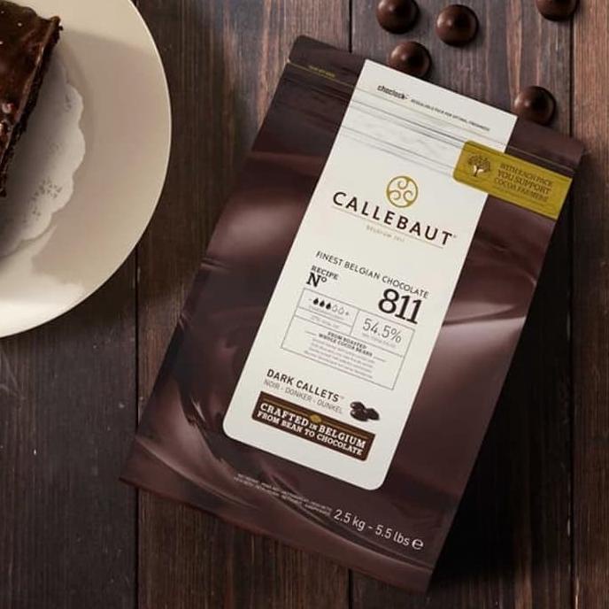 

Callebaut Dark Chocolate Couverture 811 54% Cokelat Coklat 2,5Kg Ready