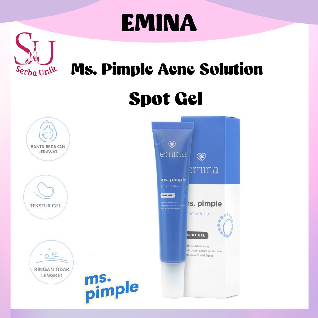 Emina Ms Pimple Acne Solution Series | Calming Gel | Exfoliating Toner | Face Serum | Face Toner | Face Wash | Moisturizing Gel | Spot Gel