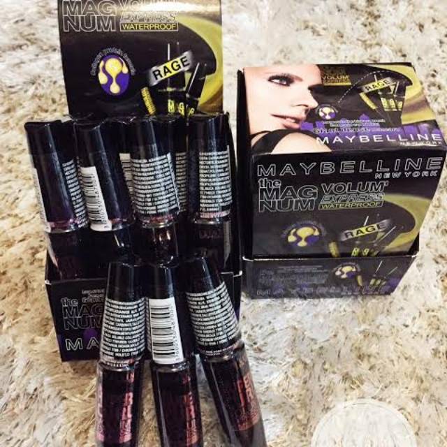 [ ECER ] MASCARA MYB MAGNUM / MAYBELINE MYB MAGNUM VOLUME EXPRESS / MASCARA MEIBELLINE  THE MAGNUM EXPRESS WATERPROOF