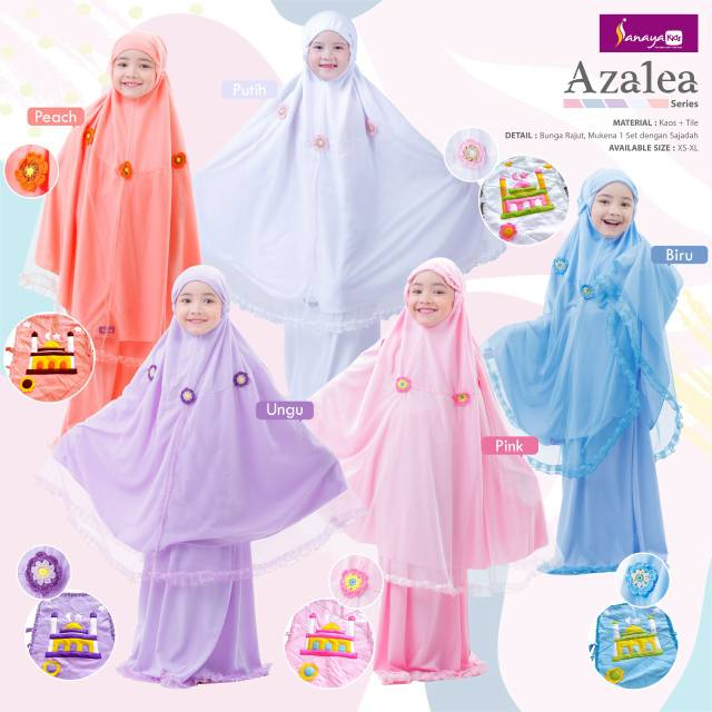 MUKENA SANAYA KIDS SERI AZALEA