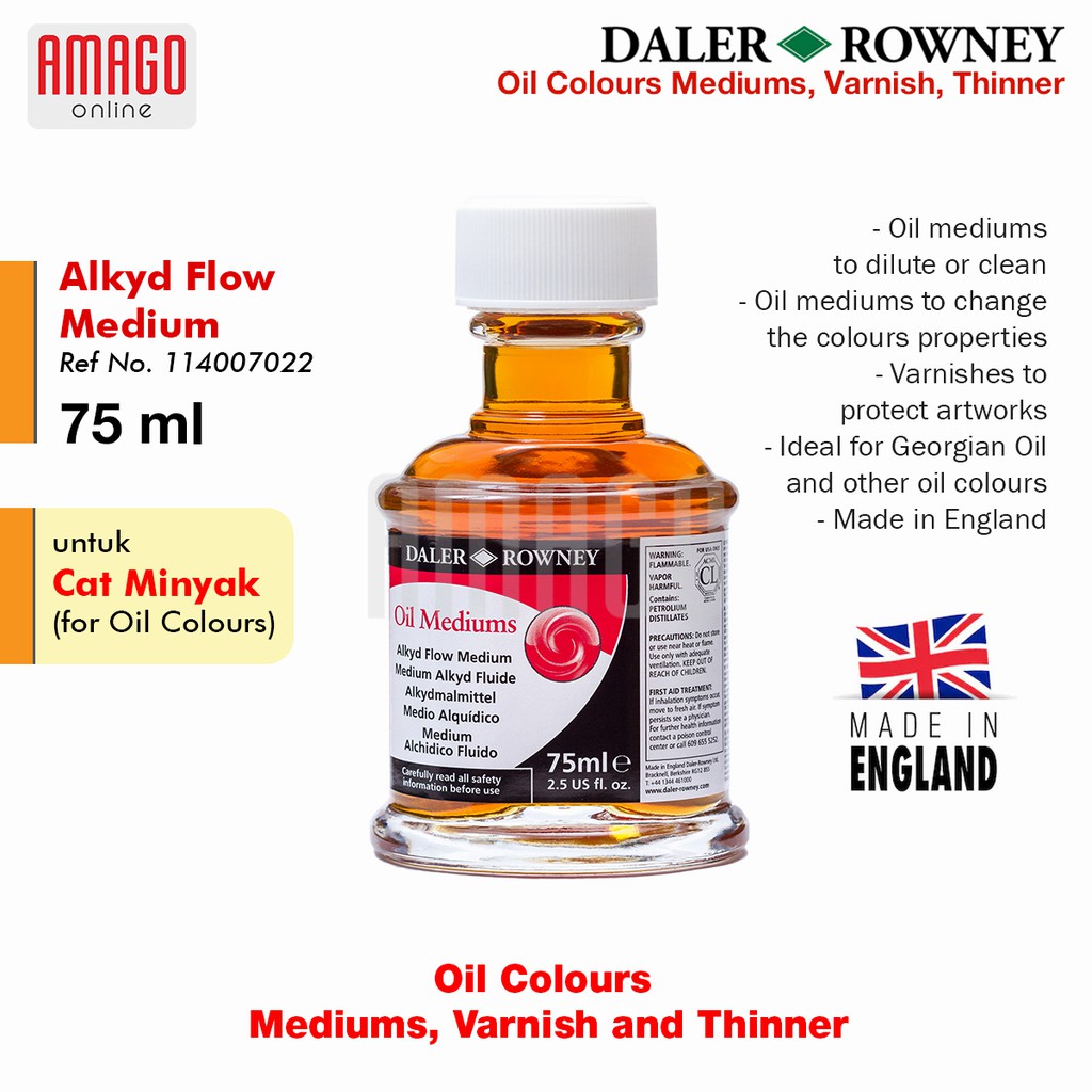 MEDIUM - DALER-ROWNEY - ALKYD FLOW MEDIUM 7 ml - 114007022 - BEST QUALITY