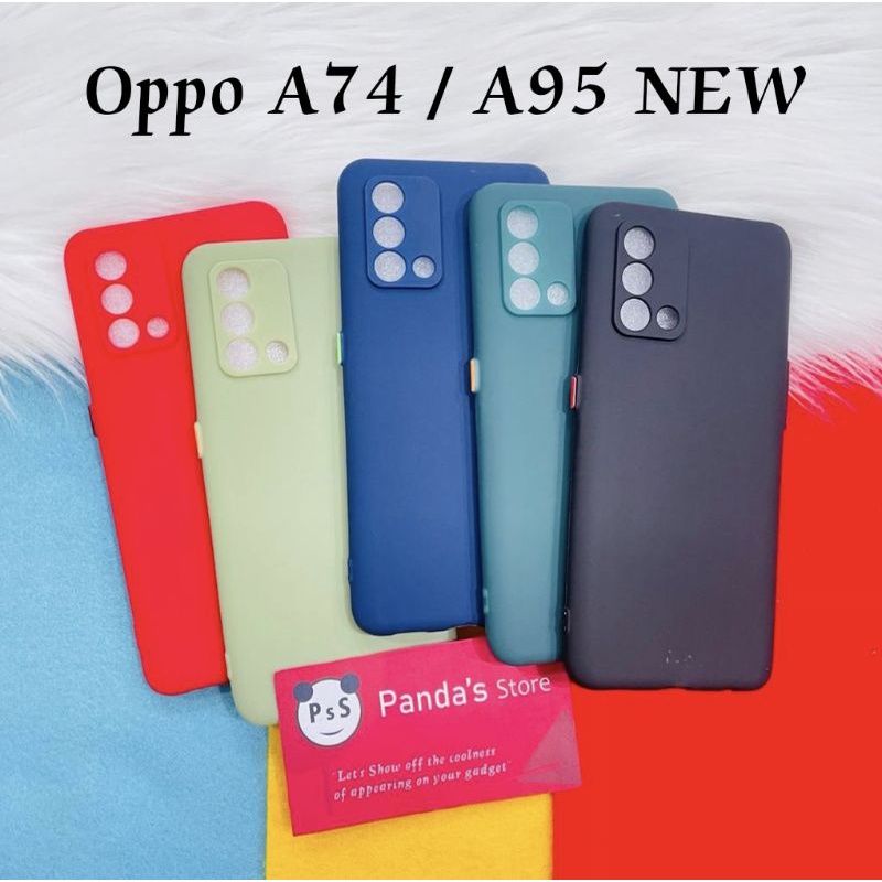 Case Oppo A95 (New) A74 4G Babycase + Pelindung Kamera, Makaron Full Color (PsS)