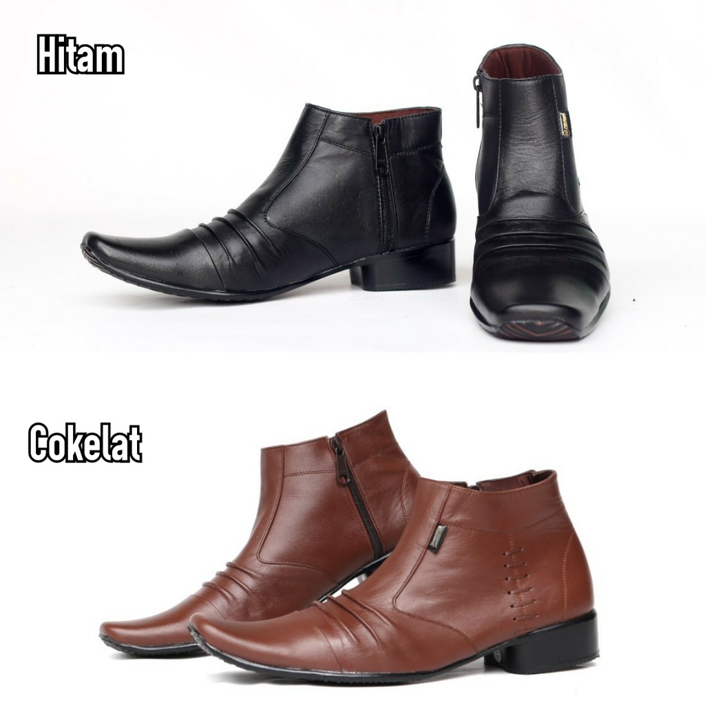 Sepatu formal pria sepatu pantofel sepatu kerja kantoran sepatu lancip kulit asli cevany