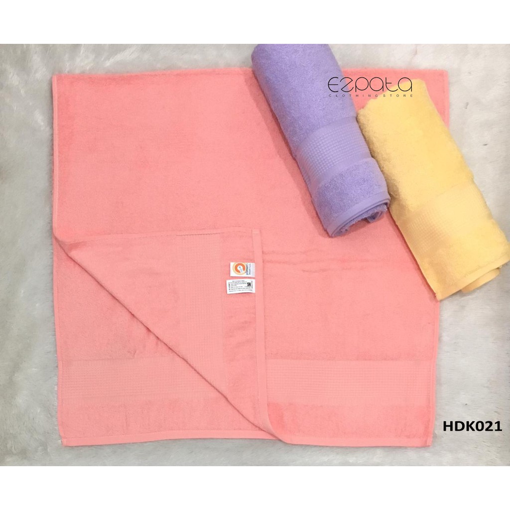 Ezpata Handuk Mandi Dewasa Jumbo Polos Warna Warni Murah ukuran 135x69 ringan dan Mudah Menyerap Air