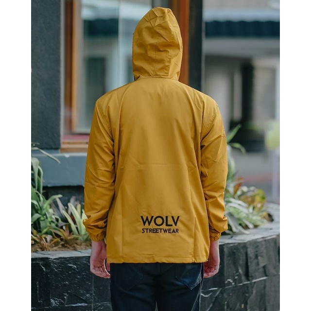 Jaket Cougle Wolv Jaket Cougle Unisex Yellow Jaket Windbreakers