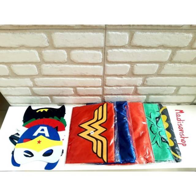 JUBAH SUPER HERO ANAK WONDER WOMAN KOSTUM SUPER HERO AVENGER PARTY MURAH