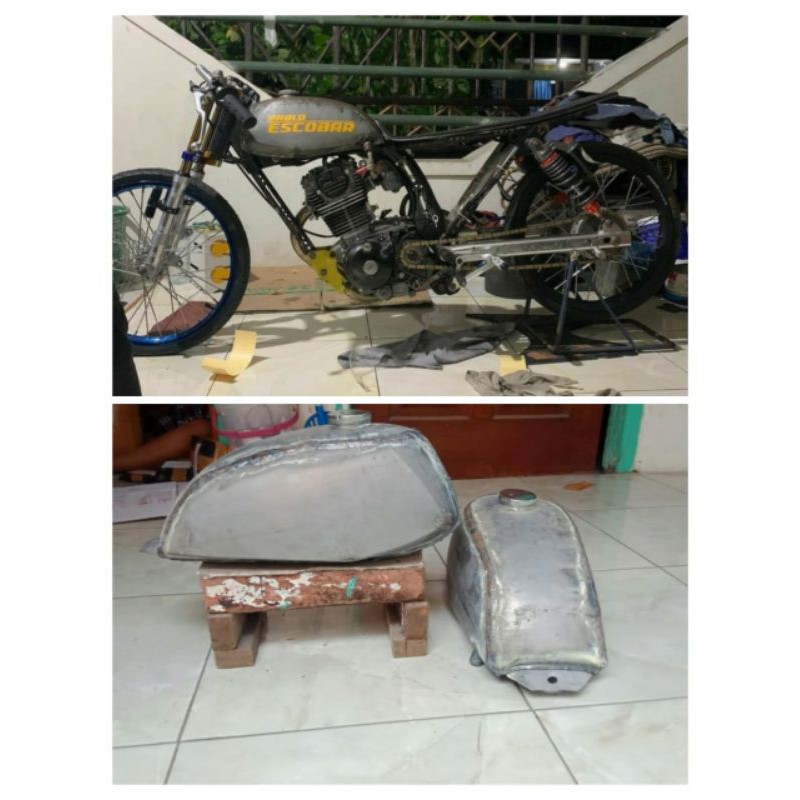 Tangki Drag GL mini tangki herex drag 201m 500m for frame cb gl mp tiger