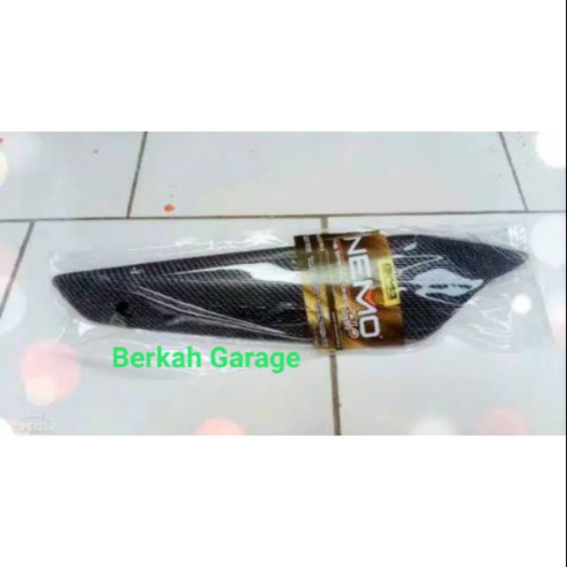 Cover Knalpot Nmax Mini Black Carbon