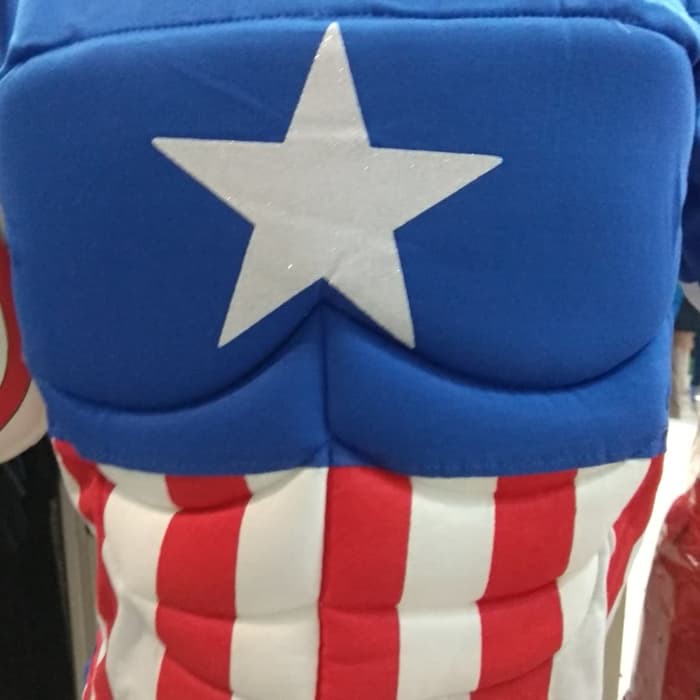 Kostum Busa Anak Captain America Otot Baju Superhero Setelan Karakter Laki Avengers Ultah