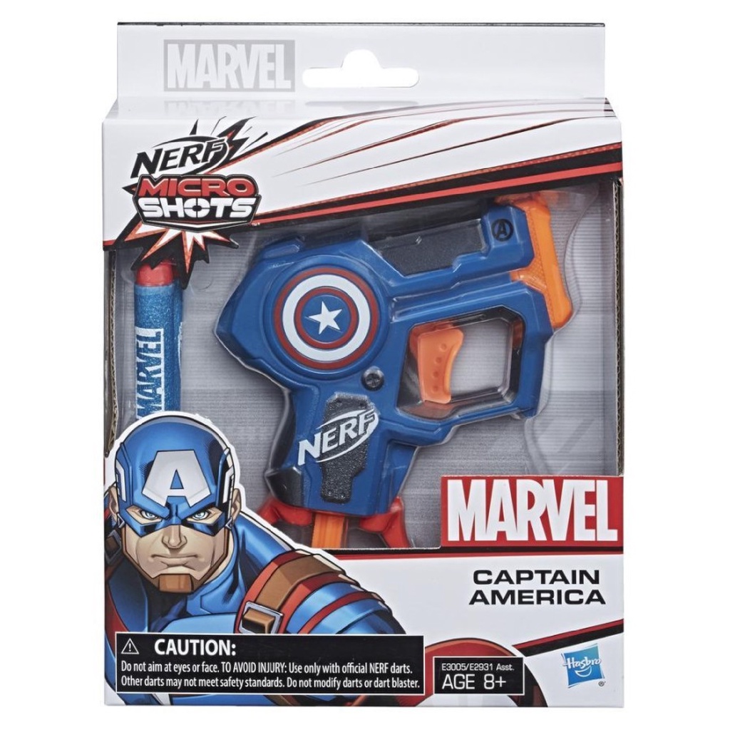 Nerf Microshots/Micro Shots/Microshot Marvel Captain America Blaster