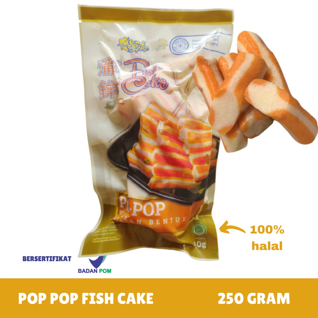 Spylee Sosis Pop-Pop Fish Cake Frozen Food (Isi 10*11/250GR)