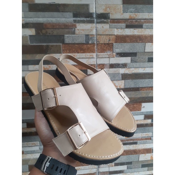 triblee footwear sandal flat wanita tertutup