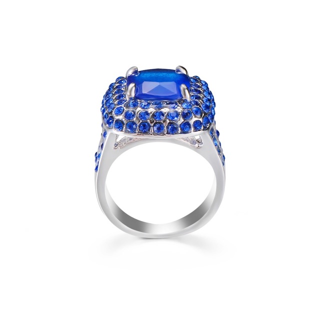 Cincin Casual Sultan Blue Topaz Mewah