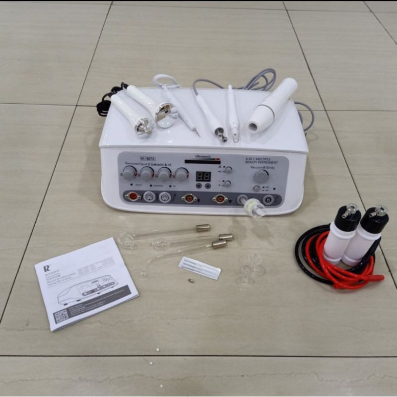 RD-M187A 6 in 1 Ultrasonic vacum spray spot couter gal vanic HF