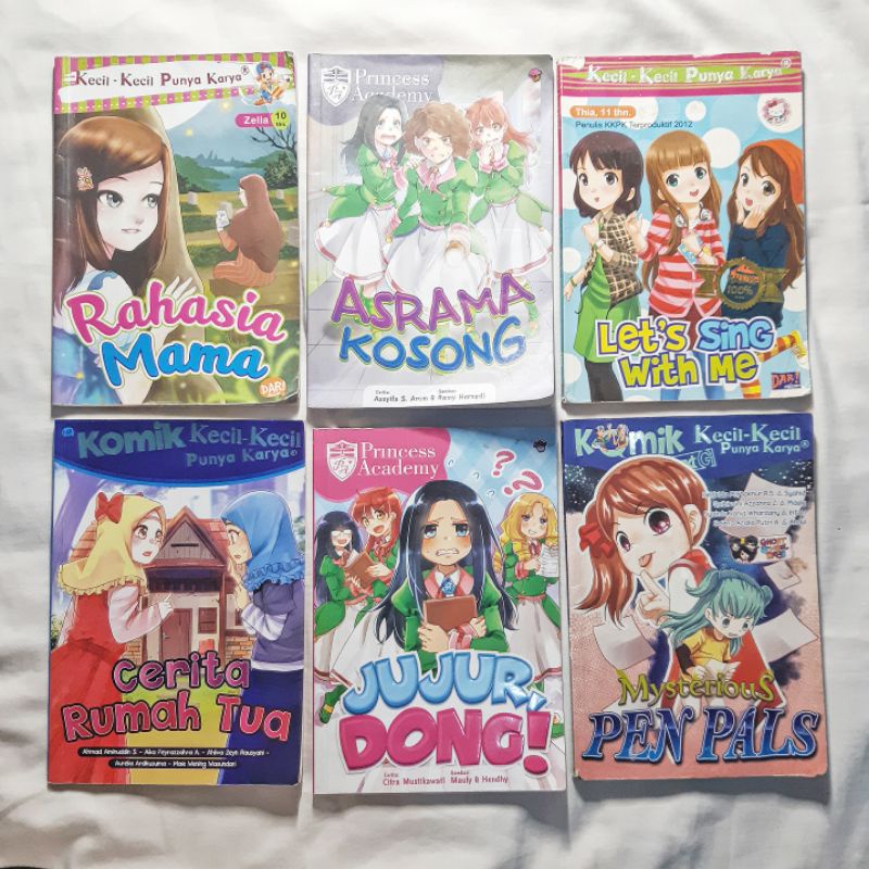 Preloved | Novel dan Komik KKPK, Komik Princess Academy | Novel Anak | Komik Anak
